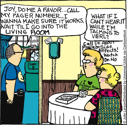 'Joy, do me a favor. . . call my pager number. . . I wanna make sure it works. Wait 'til I go into the living room.'