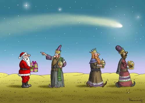 Santa is not welcome amongst the Magi.