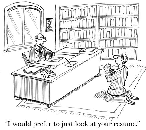 'I would prefer to just look at your resume.'