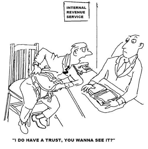 'I do have a trust, you wanna see it?'