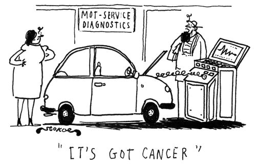 'It's got cancer.'