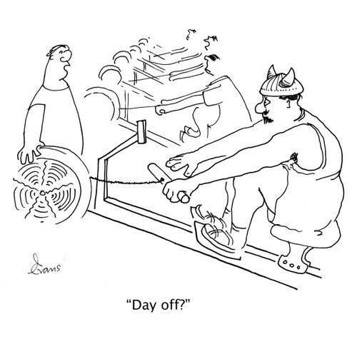 'Day off?'