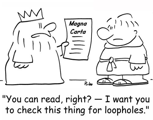 'You can read, right? -- I want you to check this thing for loopholes.'