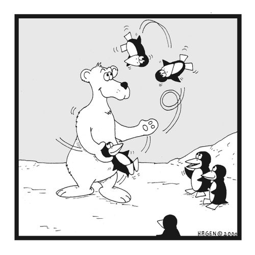 Bear Juggling Penguins.
