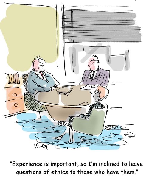 Experience is important, so I'm inclined to leave questions of ethics to those who have them.