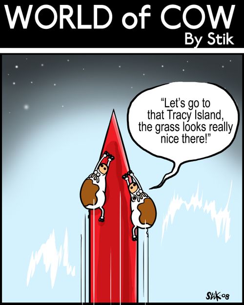 'Let's go to Tracy Island, the grass looks really nice there!'