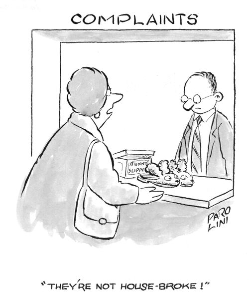 'They're not house-broke!'
