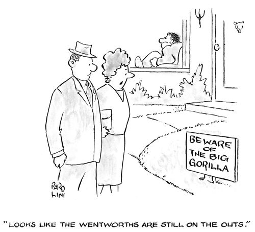 'Looks like the Wentworths are still on the outs.'