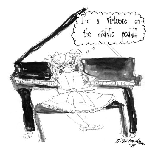 'I'm a virtuoso on the middle pedal.'