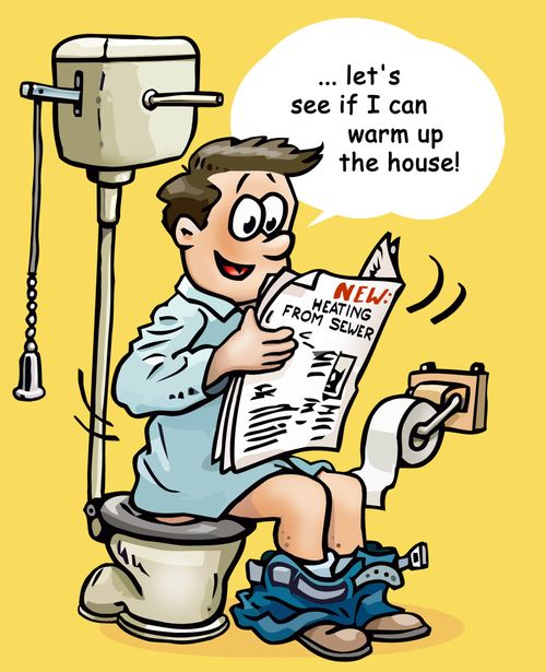 Sewer heating - let's see if I can warm up the house!