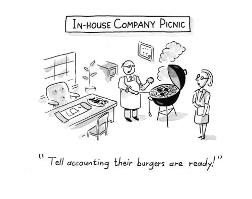 In-house companyoffice BBQ picnic