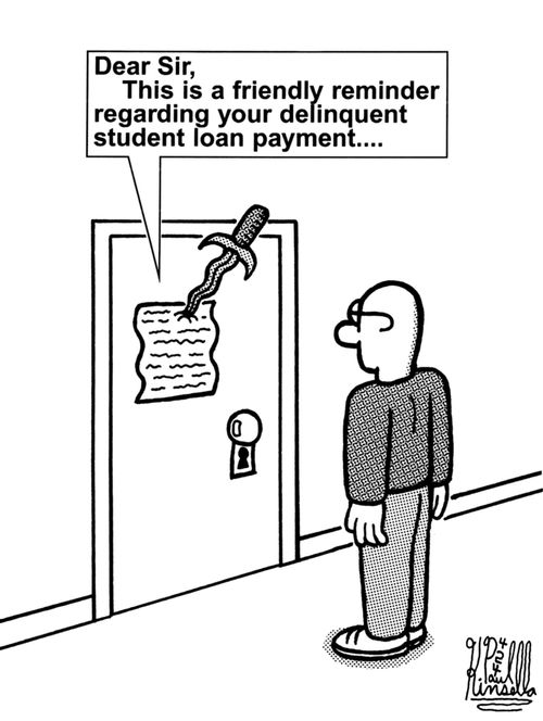 Dear Sir, This is a friendly reminder regarding your delinquent student loan payment...