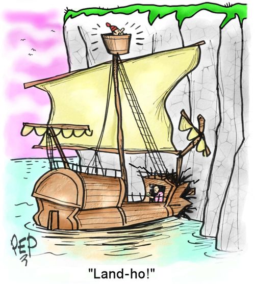 "Land-ho!"
