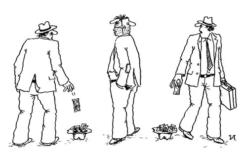 Beggar with Mask