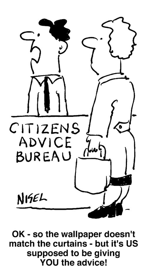 Citizen offering the Citizens Advice Bureau some advice