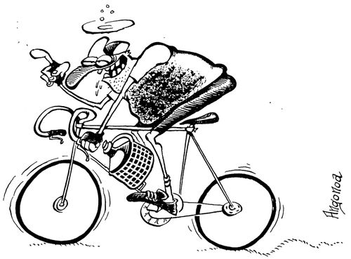 Very drunk professional cyclist