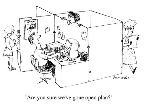 Are you sure we've gone open plan ?