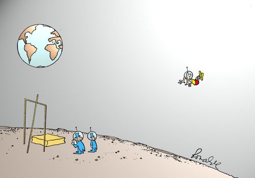 Athletic Games on the Moon.