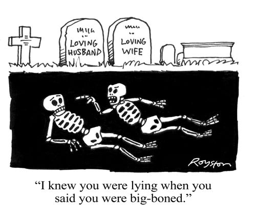 'I knew you were lying when you said you were big-boned.'