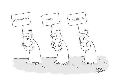 Outline;  Introduction, Body, Conclusion.