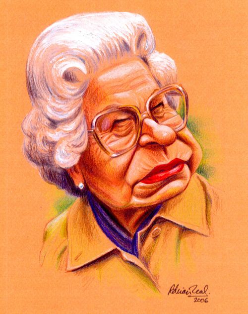 Caricature: The Queen