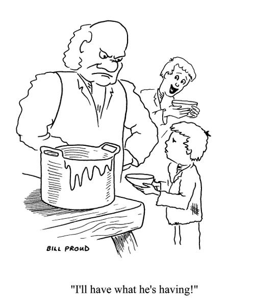 'I'll have what he's having!' (Oliver).