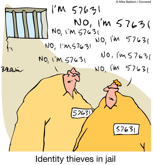Identity thieves in jail.
