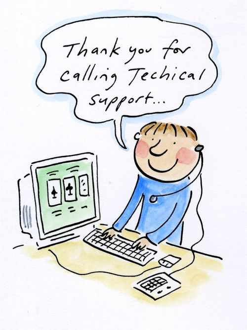 Thank you for calling technical support.
