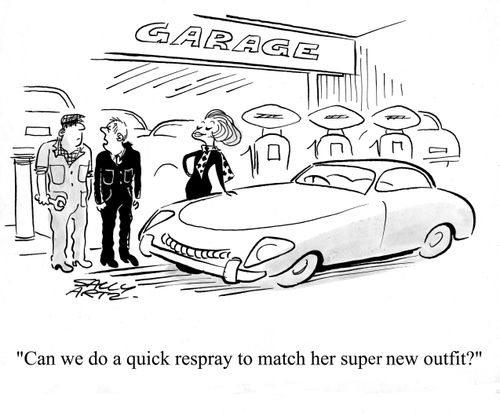 'Can we do a quick respray to match her super new outfit?'