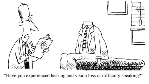 "Have you experienced hearing and vision loss or difficulty speaking?"