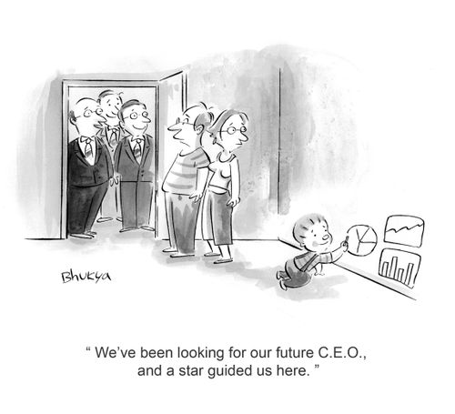 'We've been looking for our future C.E.O., and a star guided us here.'