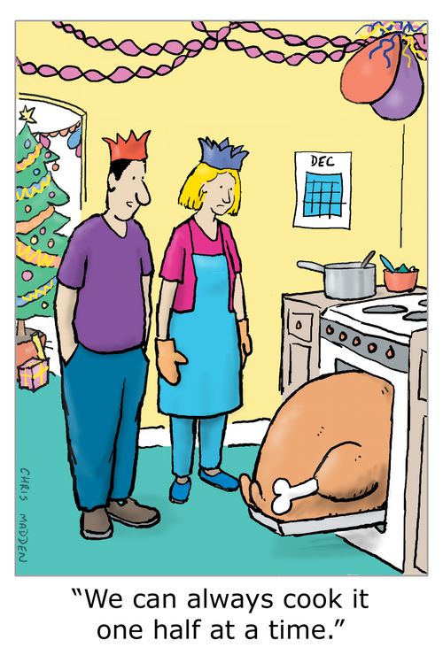 'We can always cook it one half at a time.'