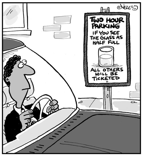 Two hour parking if you see the glass as half full, all others will be ticketed.