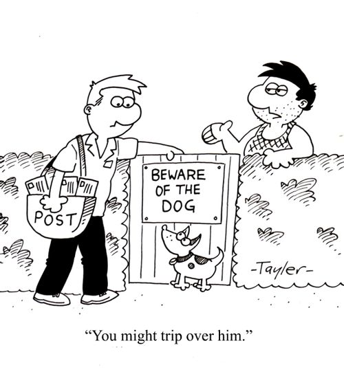 'You might trip over him.'