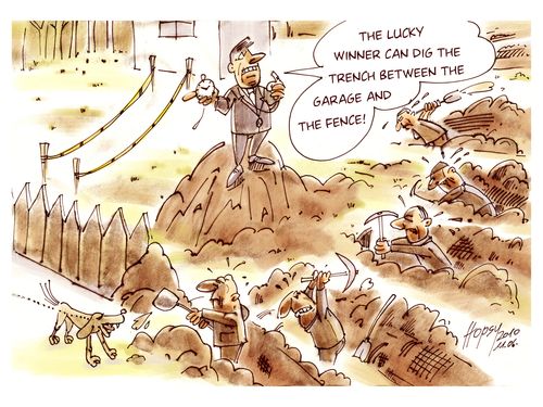 Trench-digging job
