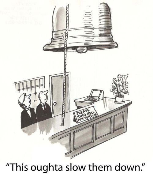 'This oughta slow them down.'