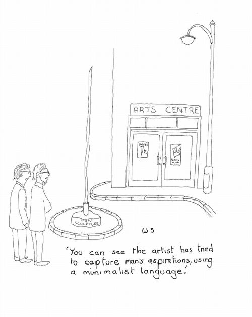 'You can see the artist has tried to capture man's aspirations, using a minimalist language.'