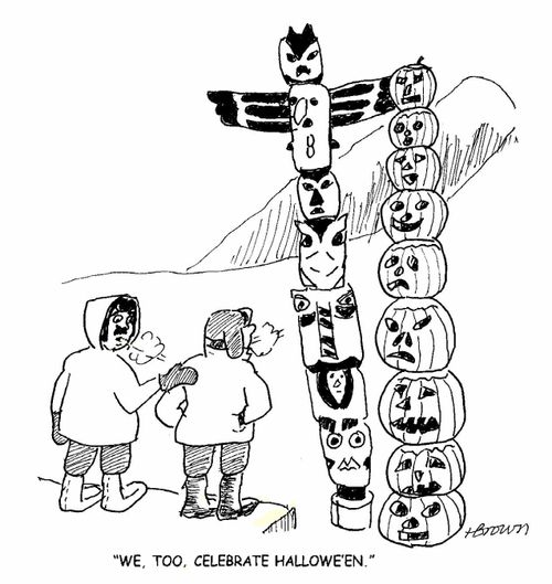'We, too, celebrate Hallowe'en.'