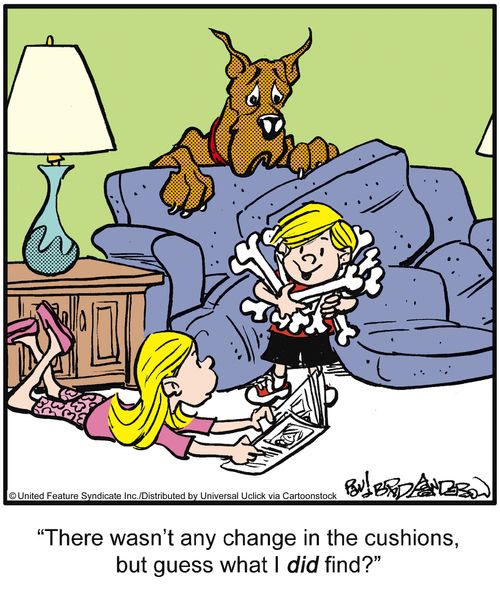'There wasn't any change in the cushions, but guess what I did find?'