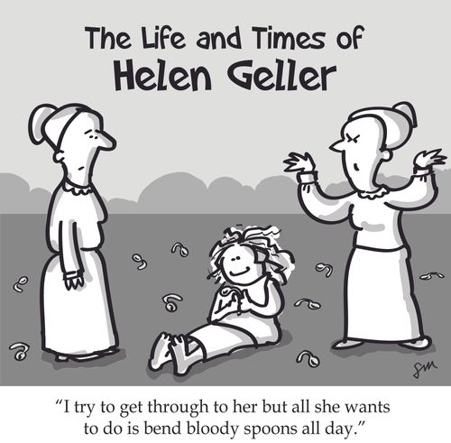 'I try to get through to her but all she wants to do is blend bloody spoons all day.'