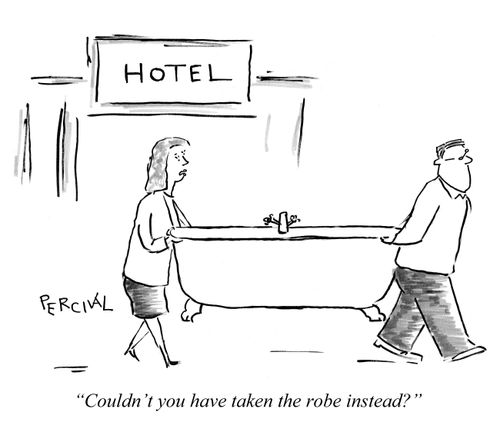 'Couldn't you have taken the robe instead?'