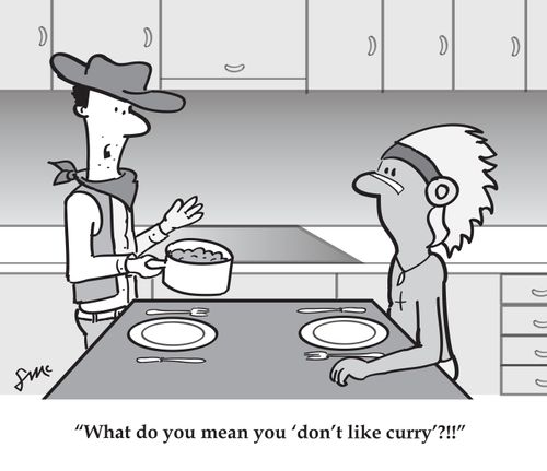 'What do you mean you 'don't like curry'?!!'
