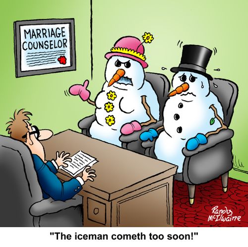 'The iceman cometh too soon!'