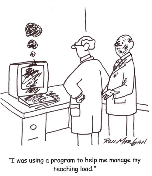 'I was using a program to help me manage my teaching load.'