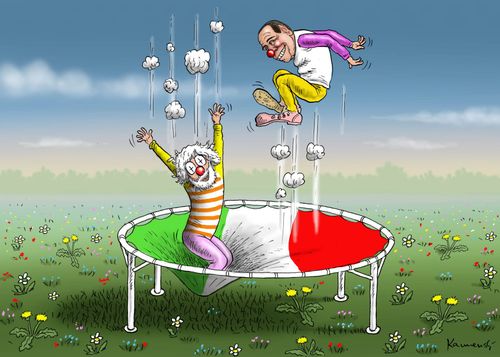 The Clown: Silvio Berlusconi.