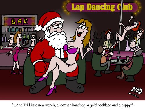 '...And I'd like a new watch, a leather handbag, a gold necklace and a puppy!'