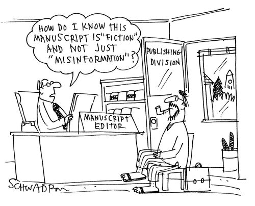 'How do I know this manuscript is 'fiction' and not just 'misinformation'?'