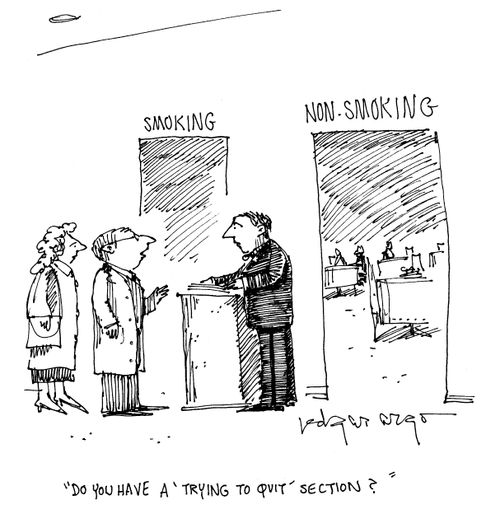 'Do you have a 'trying to quit' section?'