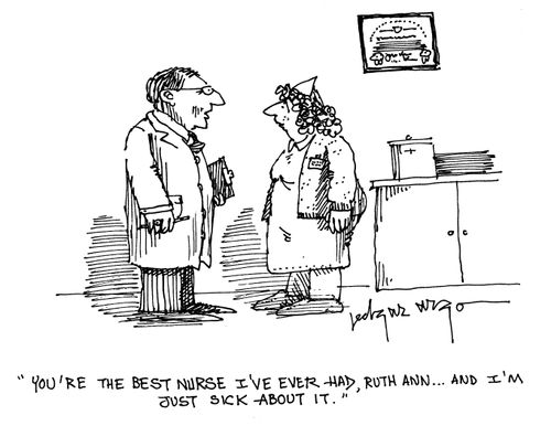 'You're the best nurse I've ever had Ruth Ann...And I'm just sick about it.'