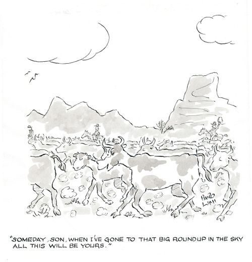 'Someday, son, when I've gone to that big roundup in the sky all this will be yours.'